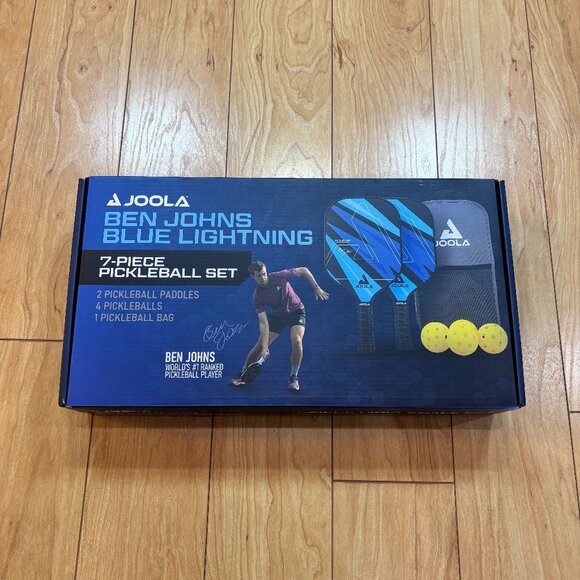 Joola Other - Joola Ben Johns Blue Lightning 7 Piece Pickleball Paddle Set New Open Box